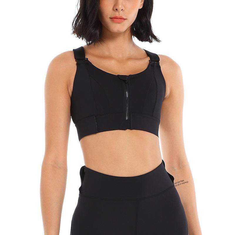 High Impact Shock Absorber Sports Bra with adjustable straps