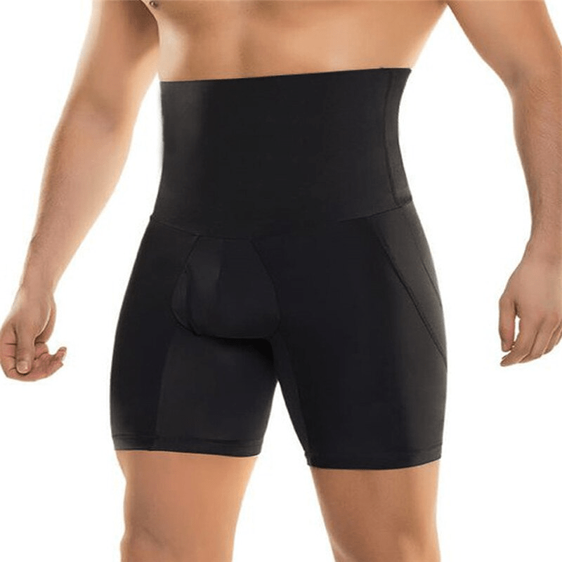 Mens high waisted compression shorts on sale