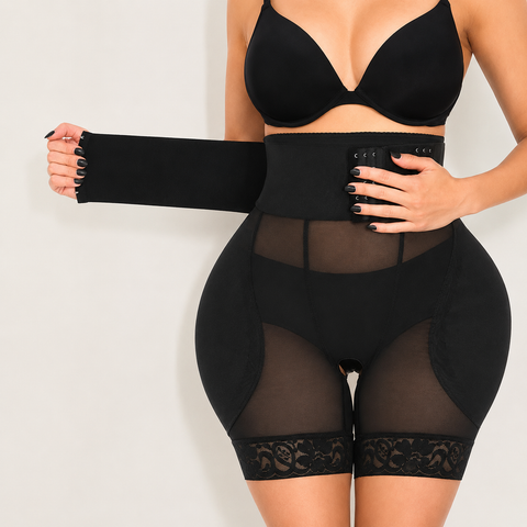 Tummy Control Shaper Shorts with Waist Band and Open Gusset