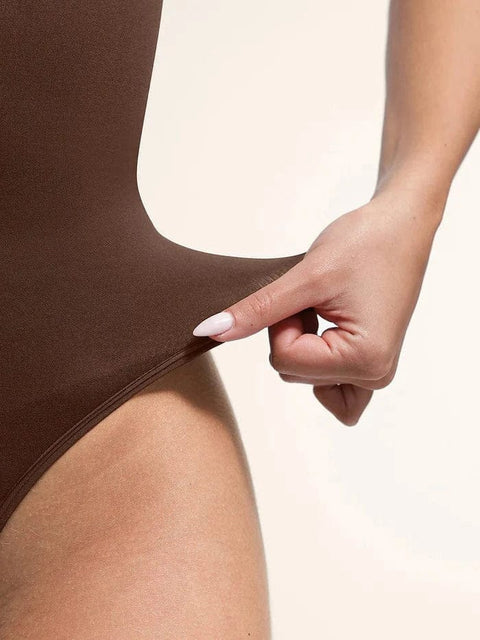 Curvypower | Australia bodysuit Plunge Front Zip Tummy Control Shape Wear Bodysuit