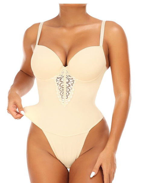 Curvypower | Australia shapewear bodysuit Seamless Tummy Control Shaping Bodysuit with Built-In Bra