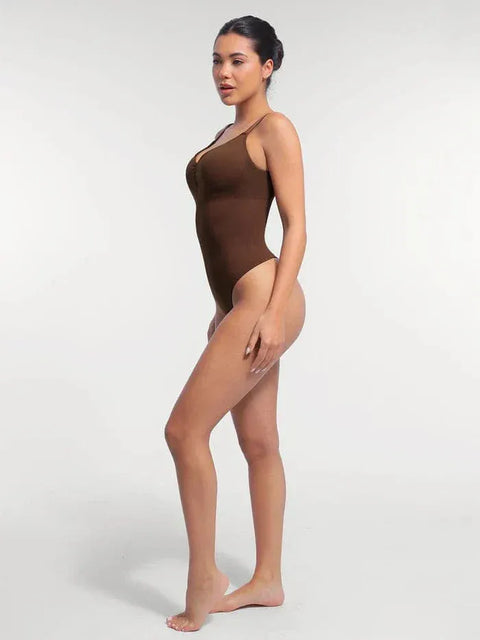 Curvypower | Australia bodysuit Seamless Waist & Tummy Control Shapewear Bodysuit With Built-In Bra