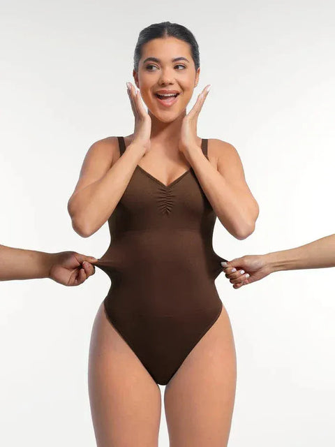 Curvypower | Australia bodysuit Seamless Waist & Tummy Control Shapewear Bodysuit With Built-In Bra