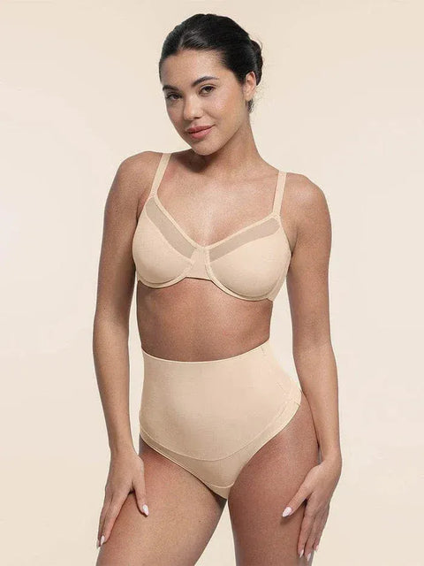 Curvypower | Australia Bras Comfortable Push Up Sheer Mesh Underwire Bra with Adjustable Straps