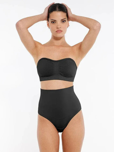 Curvypower | Australia Bras Seamless Bandeau Strapless Brassiere Non Wired push up Bra with Removable Pads