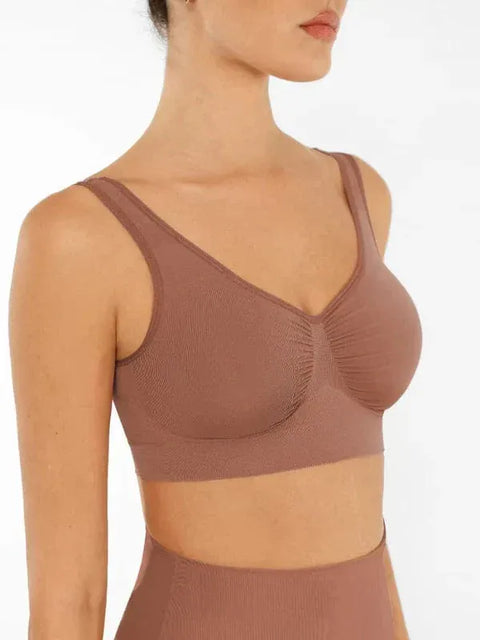 Curvypower | Australia Bras Women's Comfortable Non Wired Sleep Lounge Bra With Wide Straps