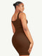 CurvyPower | AU Bodycon Snatched Square Neck Mini Dress Shapewear Bodycon With Removable Pads