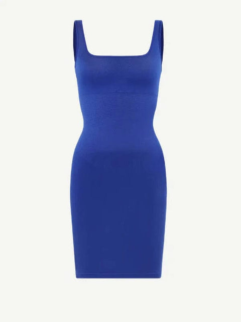 CurvyPower | AU Bodycon Snatched Square Neck Mini Dress Shapewear Bodycon With Removable Pads