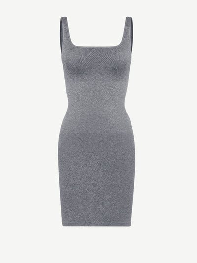 CurvyPower | AU Bodycon Snatched Square Neck Mini Dress Shapewear Bodycon With Removable Pads