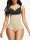 CurvyPower | AU bodysuit Beige / S Waist Trainer Shapewear bodysuit with Front Zipper and Adjustable Strap