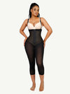 CurvyPower | AU bodysuit Black / S Adjustable Straps Open-Bust Tummy Control Shapewear Bodysuit