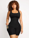 CurvyPower | AU bodysuit Black / S One Piece Shaping Bodysuit with Front Zipper and Side Pockets