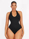 CurvyPower | AU bodysuit Black / XS/S Waist Control Halter Neck Shapewear Bodysuit