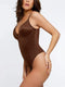 CurvyPower | AU bodysuit Deep V-Neck Tummy Control Shapewear Bodysuit