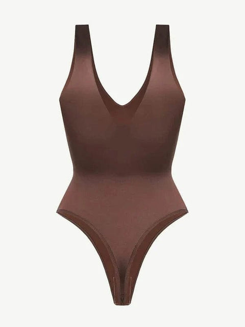 CurvyPower | AU bodysuit Deep V Neck Waist Slimming Shapewear Bodysuit
