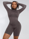 CurvyPower | AU bodysuit Gray / XS/S Seamless Body Sculpting Tummy Control Shapewear Bodysuit with Removable Cups