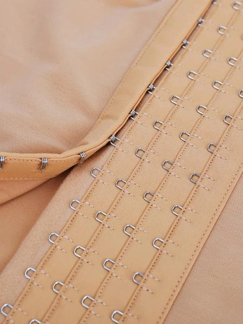 CurvyPower | AU bodysuit Long Sleeve Shapewear Bodysuit with U-Shape Bust Support