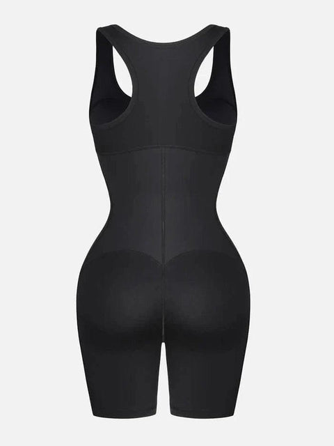 CurvyPower | AU bodysuit One Piece Shaping Bodysuit with Front Zipper and Side Pockets