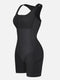 CurvyPower | AU bodysuit One Piece Shaping Bodysuit with Front Zipper and Side Pockets