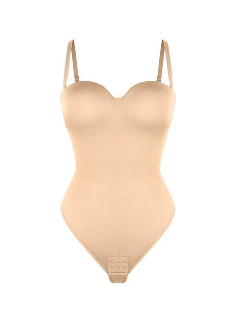 CurvyPower | AU bodysuit Strapless Underwire One-Piece Tummy Control Bodysuit Shapewear