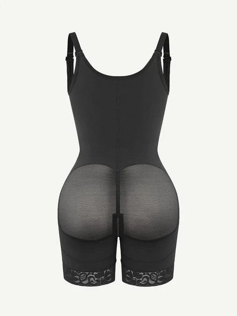 CurvyPower | AU bodysuit Tummy Control Lace Open Bust Shapewear Bodysuit