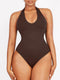 CurvyPower | AU bodysuit Waist Control Halter Neck Shapewear Bodysuit