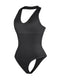 CurvyPower | AU bodysuit Waist Control Halter Neck Shapewear Bodysuit