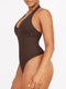 CurvyPower | AU bodysuit Waist Control Halter Neck Shapewear Bodysuit