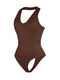 CurvyPower | AU bodysuit Waist Control Halter Neck Shapewear Bodysuit