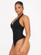 CurvyPower | AU bodysuit Waist Control Halter Neck Shapewear Bodysuit