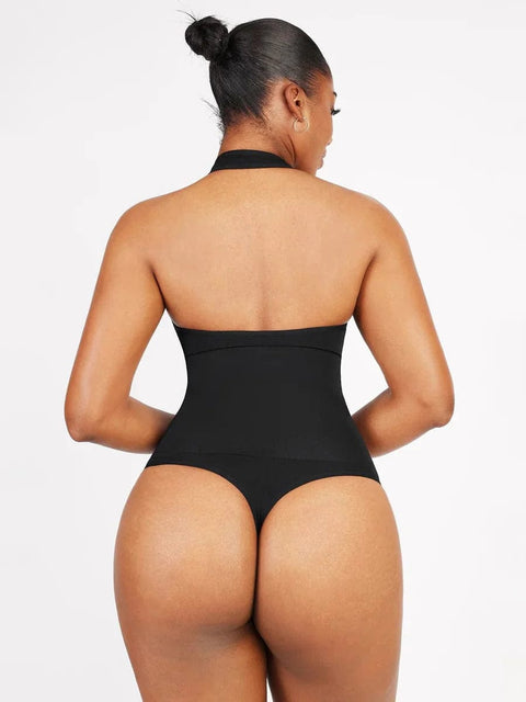CurvyPower | AU bodysuit Waist Control Halter Neck Shapewear Bodysuit