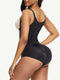 CurvyPower | AU bodysuit Waist Trainer Shapewear bodysuit with Front Zipper and Adjustable Strap