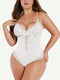 CurvyPower | AU bodysuit White / S Elegant Lace Tummy Control Shapewear Bodysuit