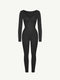 CurvyPower | AU Jumpsuit Deep V Whole Body Jumpsuit Tummy Control Shaping Bodysuit