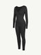 CurvyPower | AU Jumpsuit Deep V Whole Body Jumpsuit Tummy Control Shaping Bodysuit