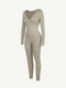 CurvyPower | AU Jumpsuit Deep V Whole Body Jumpsuit Tummy Control Shaping Bodysuit