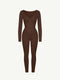 CurvyPower | AU Jumpsuit Deep V Whole Body Jumpsuit Tummy Control Shaping Bodysuit