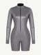 CurvyPower | AU Jumpsuit Long Sleeve Shaping Sauna Suit with Front Zipper