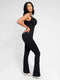 CurvyPower | AU Jumpsuit Low Back Tummy Control Flared Jumpsuit