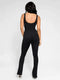 CurvyPower | AU Jumpsuit Low Back Tummy Control Flared Jumpsuit