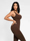 CurvyPower | AU Jumpsuit Low Back Tummy Control Flared Jumpsuit