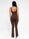 CurvyPower | AU Jumpsuit Low Back Tummy Control Flared Jumpsuit