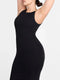 CurvyPower | AU Maxi Dress Light Support Round Neck Bodycon Long Dress