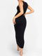 CurvyPower | AU Maxi Dress Light Support Round Neck Bodycon Long Dress