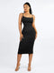 CurvyPower | AU Midi Dress Black / XS/S Waist Control Bodycon Shapewear Midi Dress