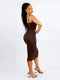 CurvyPower | AU Midi Dress Waist Control Bodycon Shapewear Midi Dress