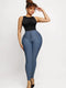 CurvyPower | AU Pants Dark Blue / S High Waist Trainer Denim Shaper Pants