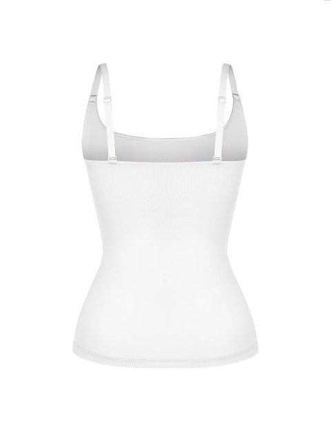 Curvypower | Australia Apparel & Accessories > Clothing > Tops > Tank Tops Scoop Neck Tank Top with Light Shaping and Anti-Sheer Bust Lining