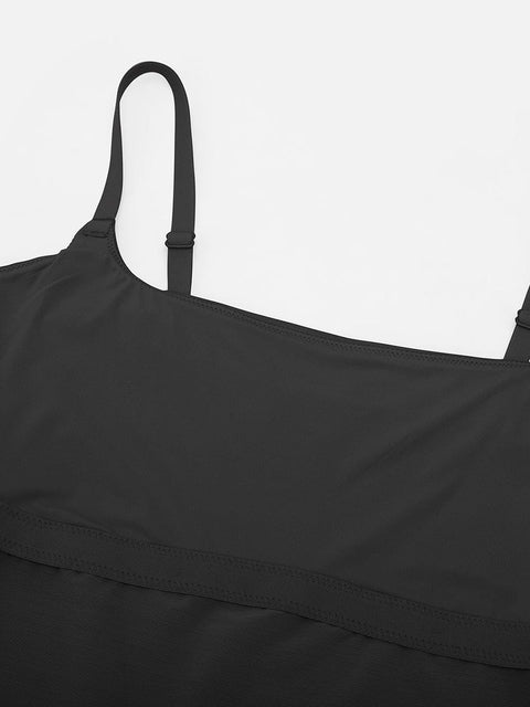 Curvypower | Australia Apparel & Accessories > Clothing > Tops > Tank Tops Scoop Neck Tank Top with Light Shaping and Anti-Sheer Bust Lining