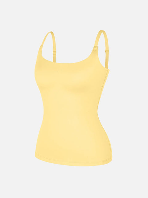 Curvypower | Australia Apparel & Accessories > Clothing > Tops > Tank Tops Scoop Neck Tank Top with Light Shaping and Anti-Sheer Bust Lining